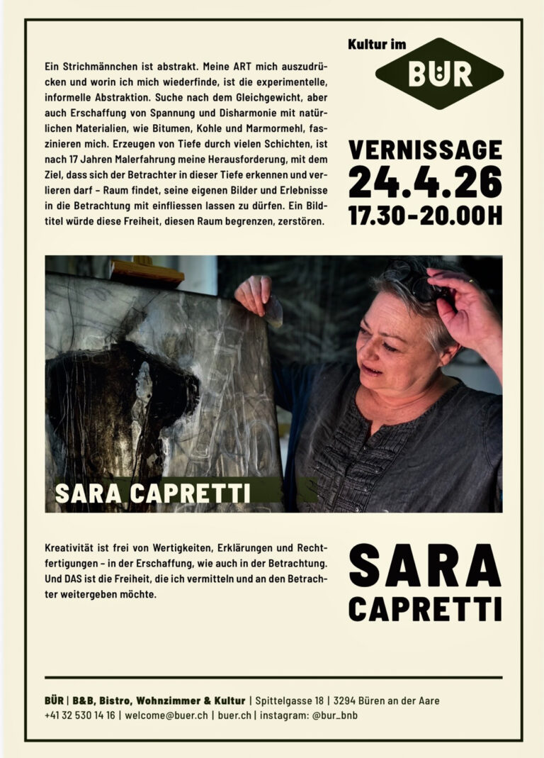 24.04.2026 – Sara Capretti – Vernissage
