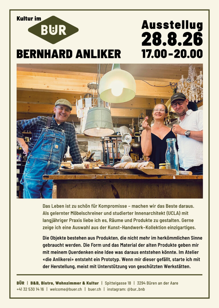 28.08.2026 – Bernhard Anliker – Ausstellung